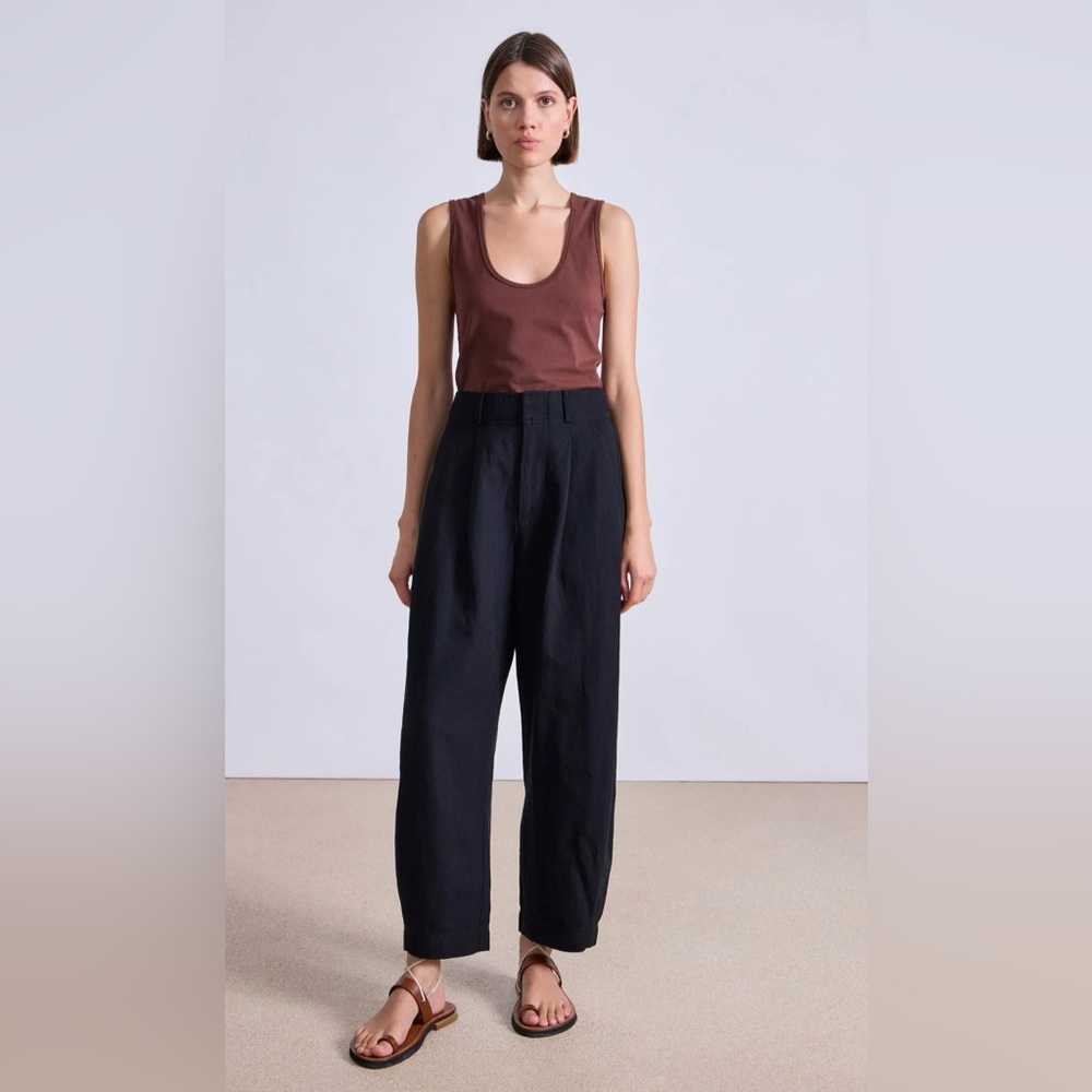 NWOT Apiece Apart Black Bari Crop Trouser